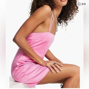 Topshop Pink strappy Dress